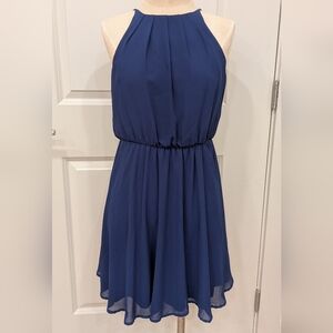 Blue Rain Navy Mini Dress